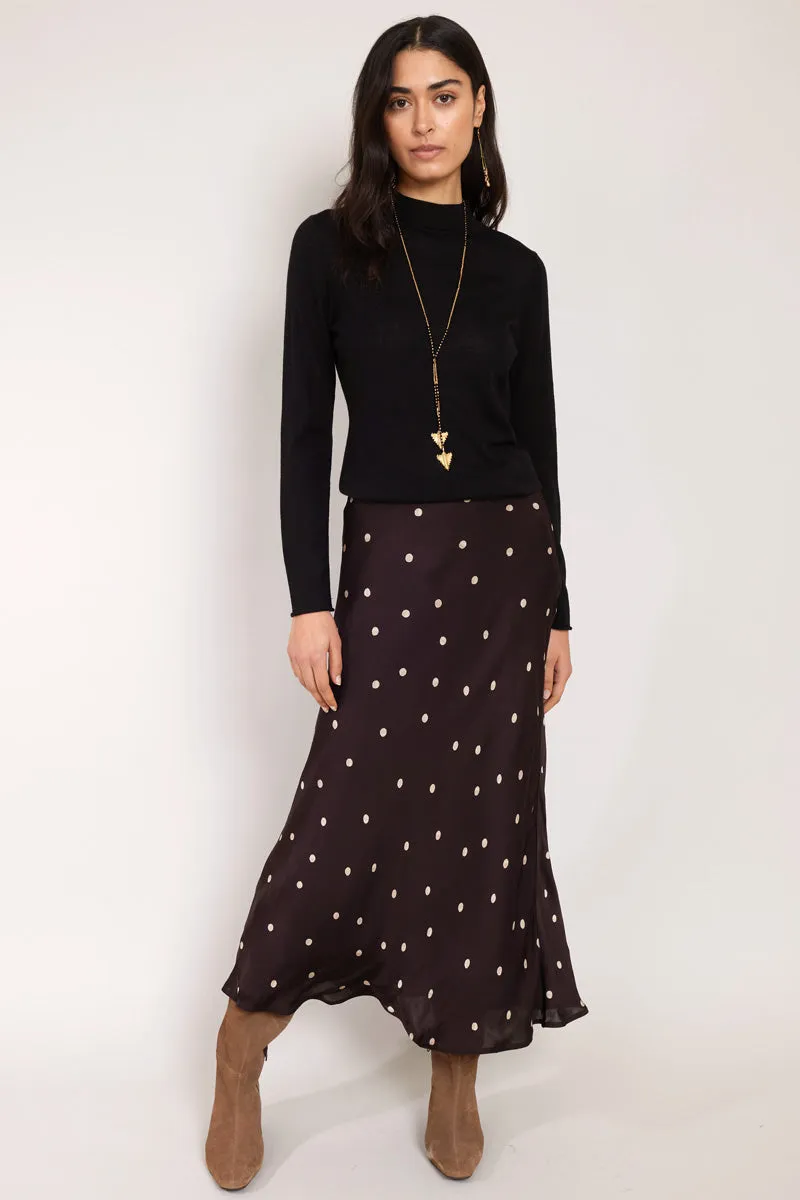 Masike Chocolate Spot Skirt