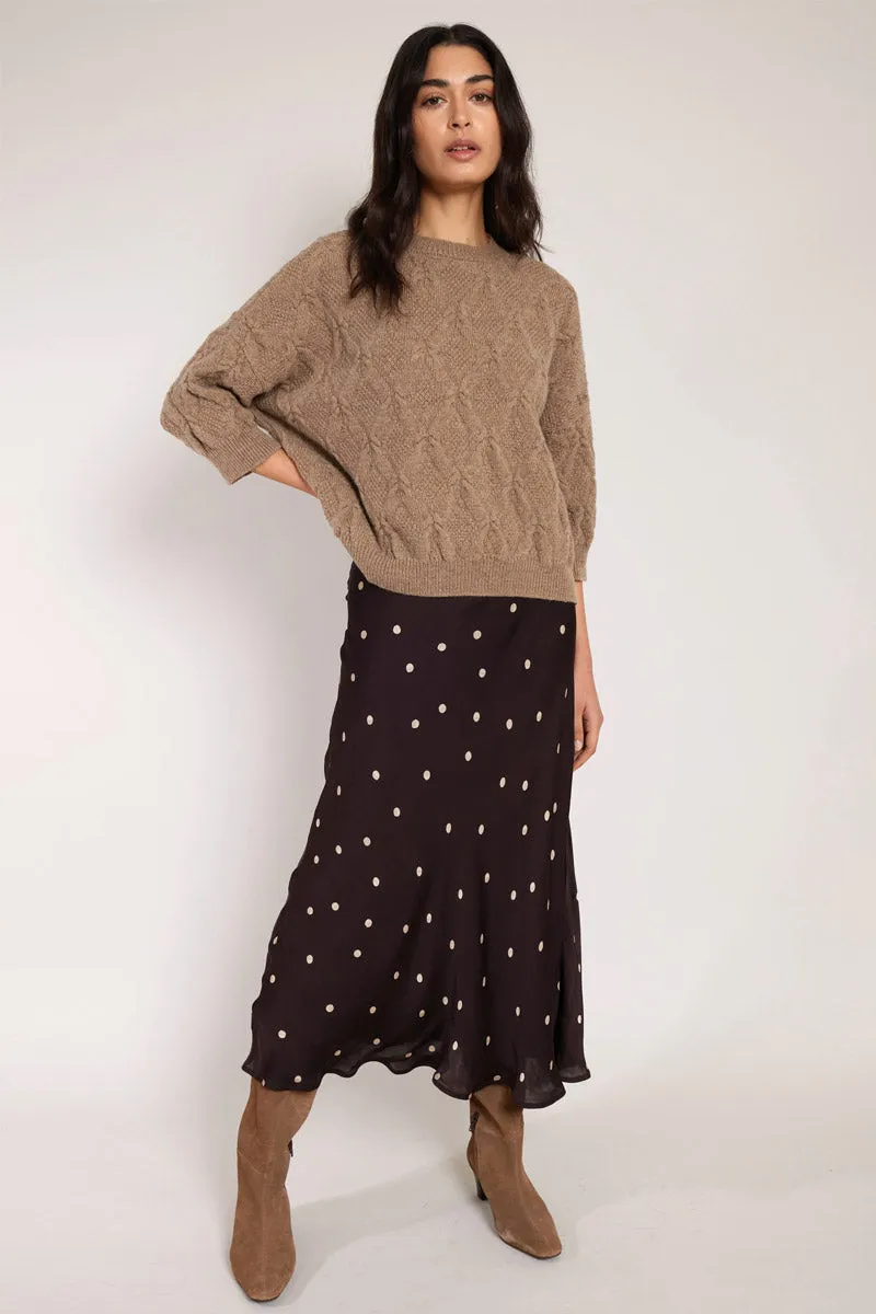Masike Chocolate Spot Skirt