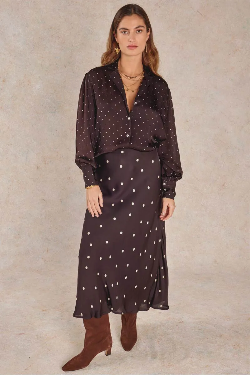 Masike Chocolate Spot Skirt