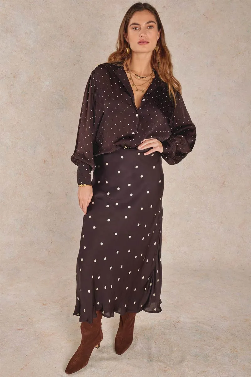 Masike Chocolate Spot Skirt