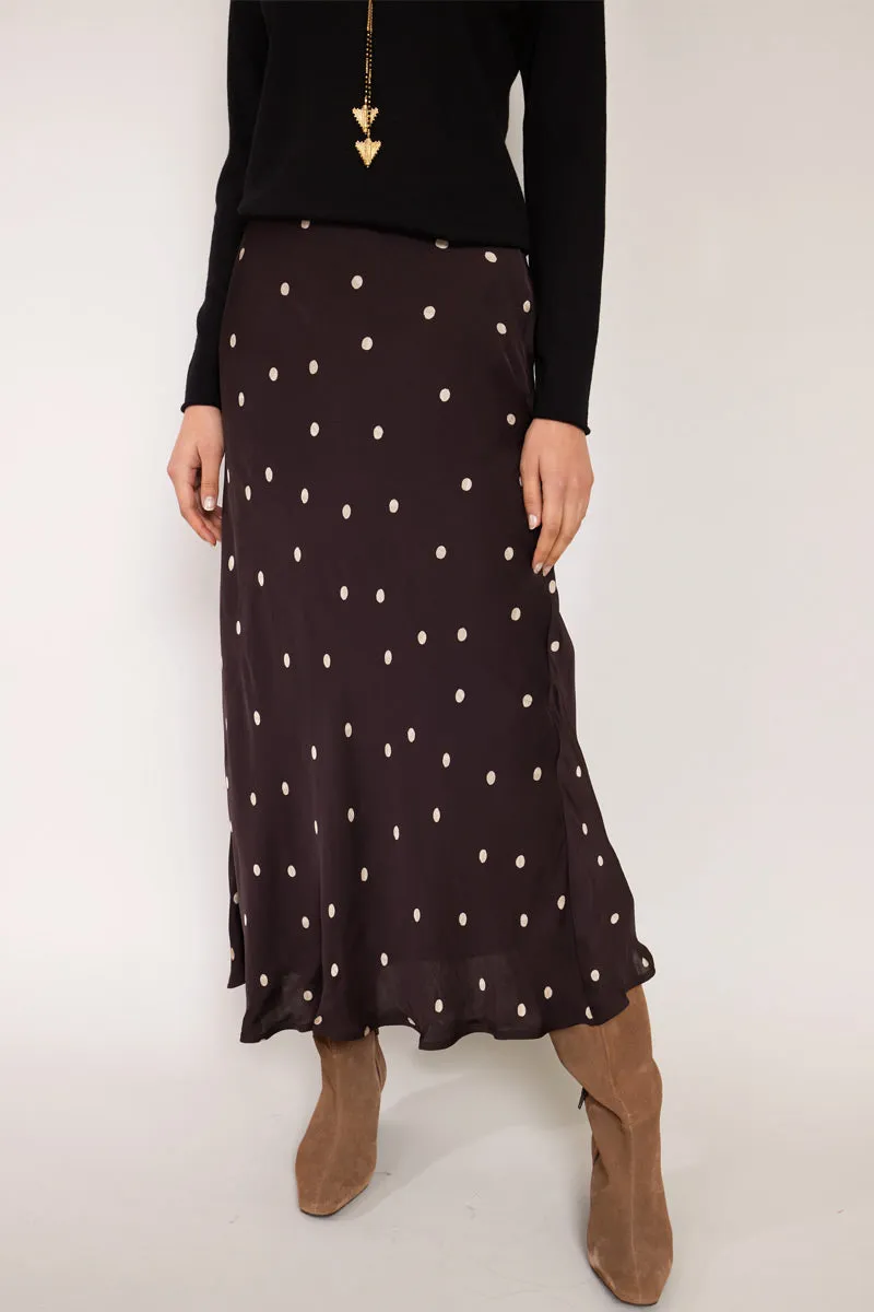 Masike Chocolate Spot Skirt