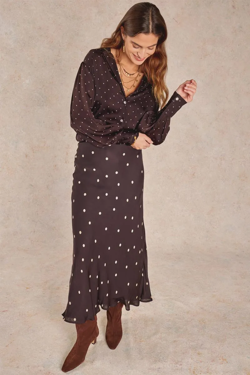 Masike Chocolate Spot Skirt