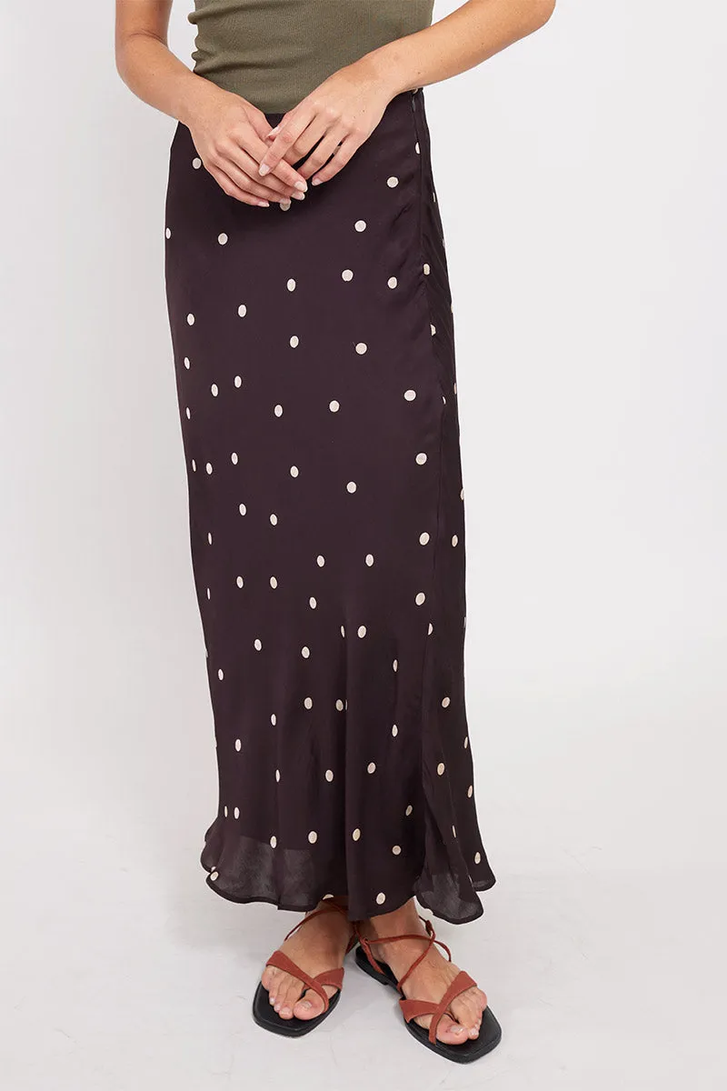 Masike Chocolate Spot Skirt