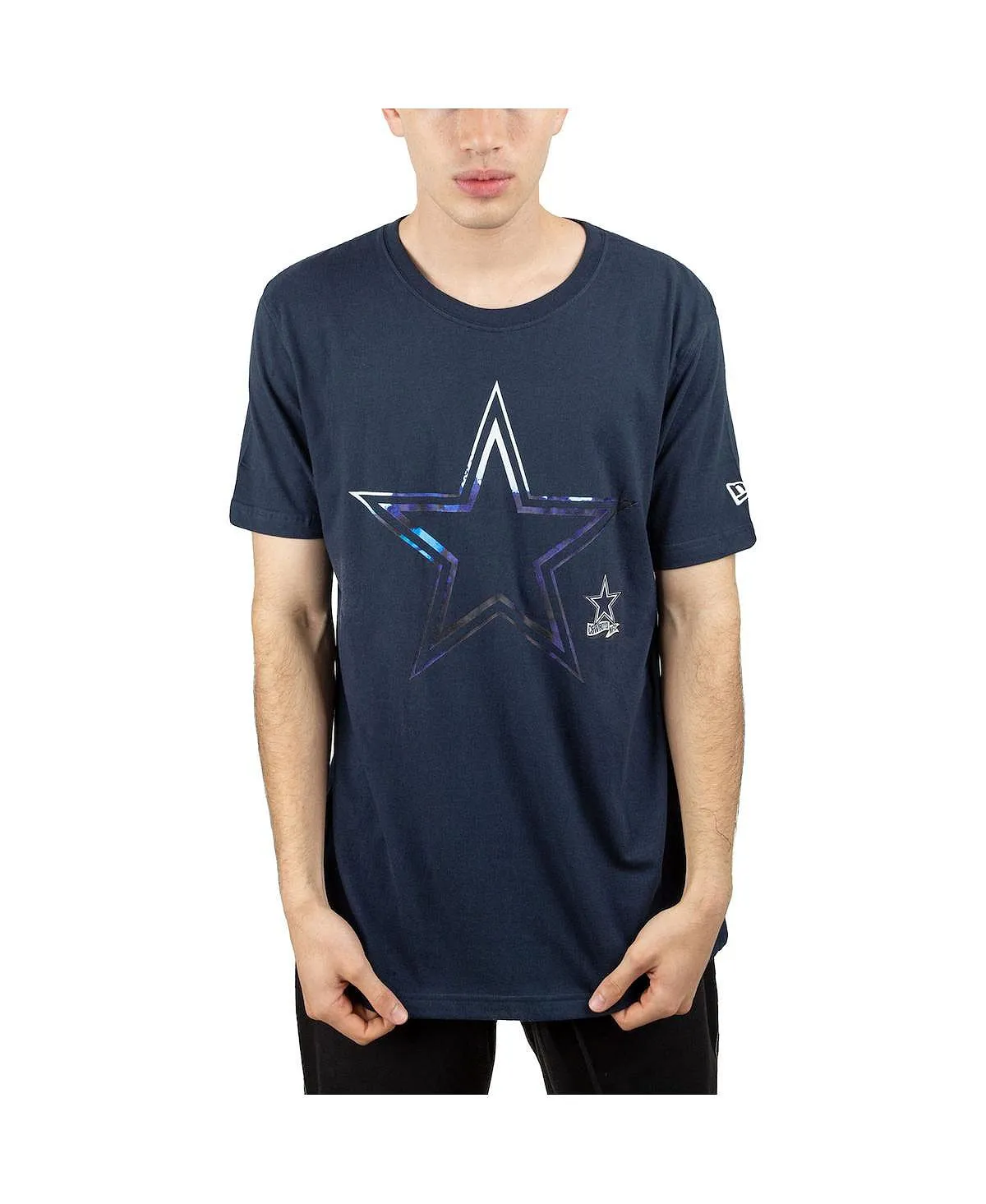 Men's dark blue dallas cowboys sideline New Era T-shirt, blue