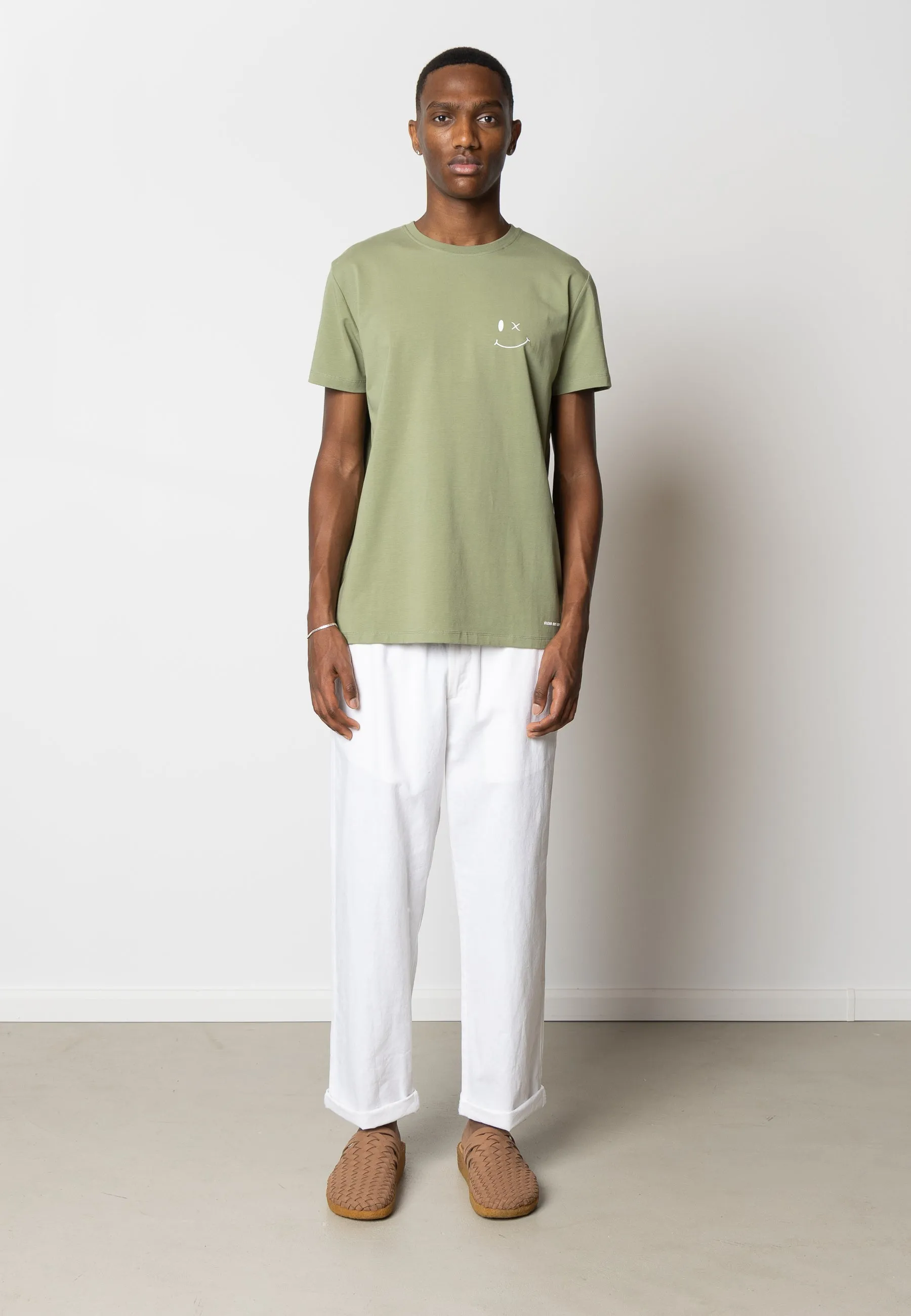 Patrick Organic t-shirt - Støvet Grøn