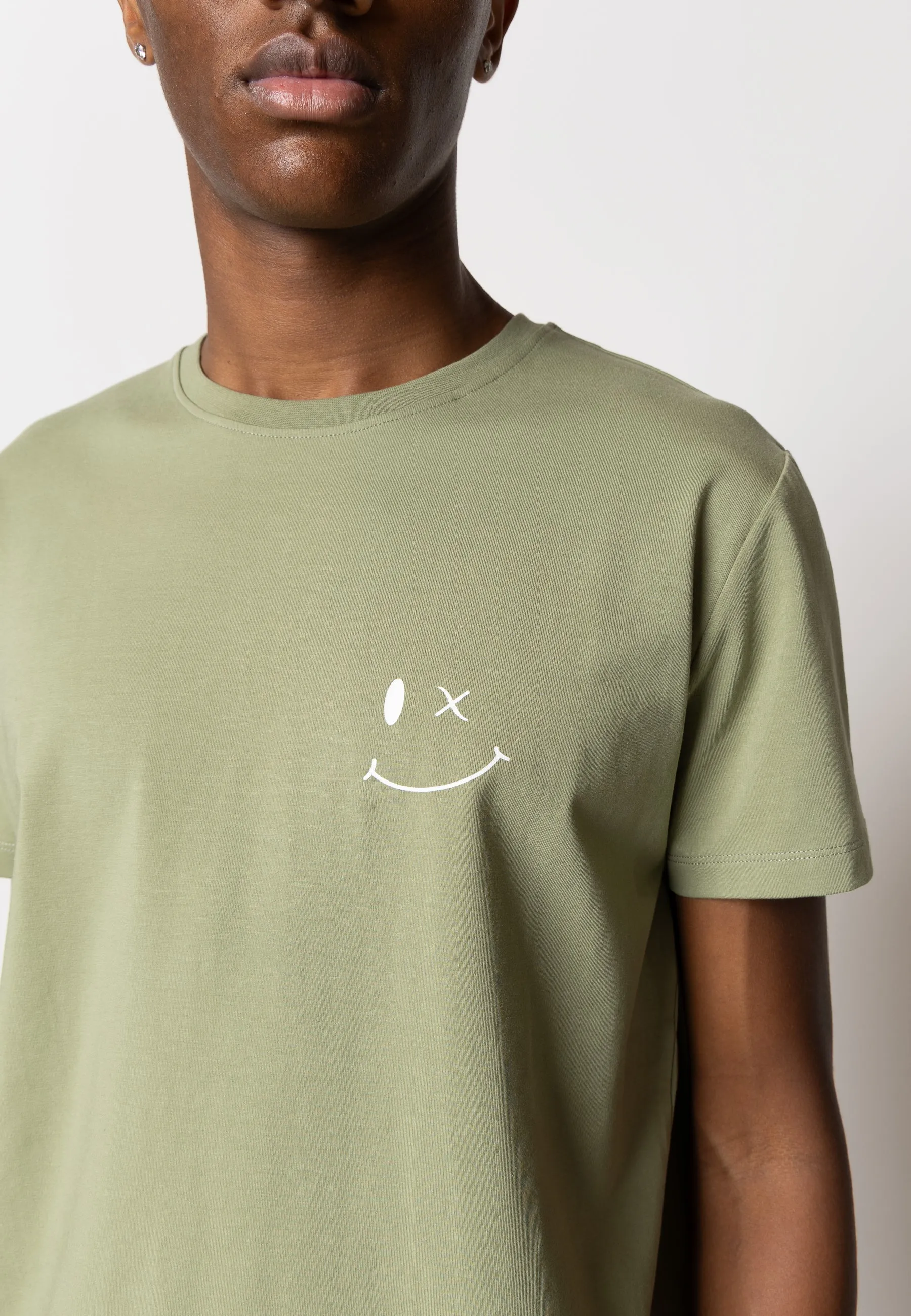 Patrick Organic t-shirt - Støvet Grøn