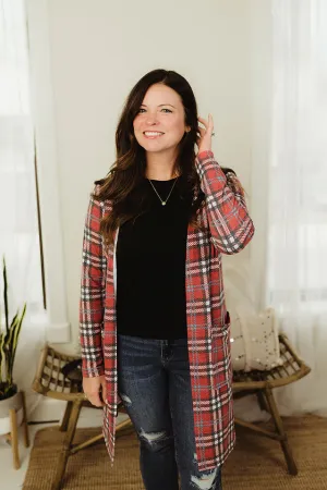 Plaid Duster Cardi