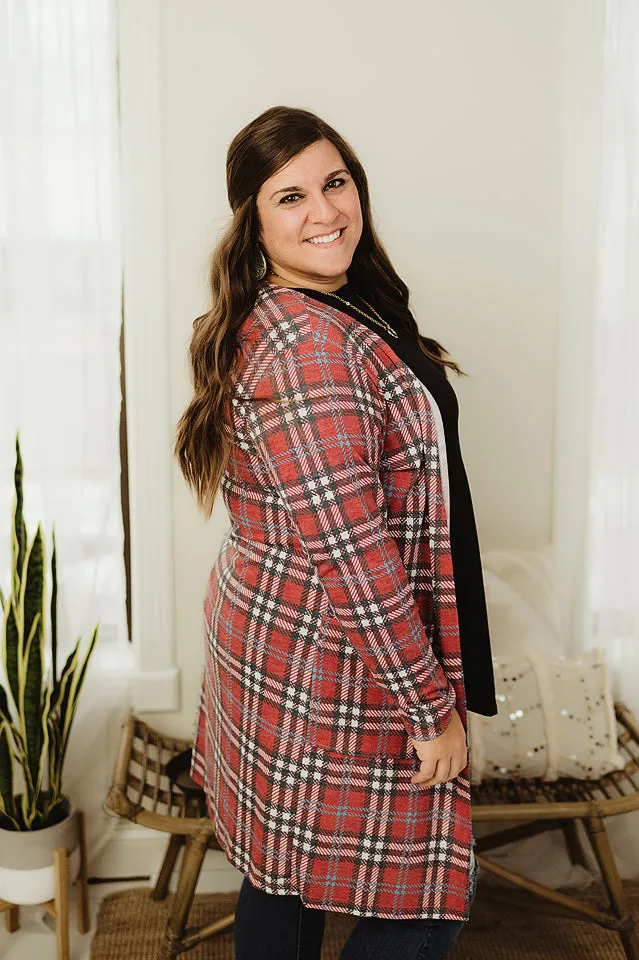 Plaid Duster Cardi