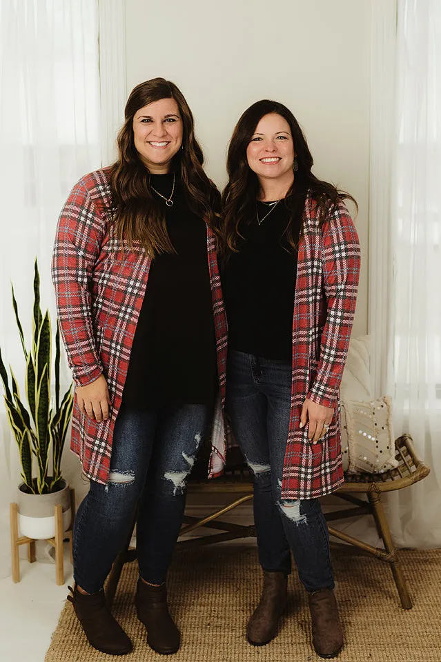 Plaid Duster Cardi