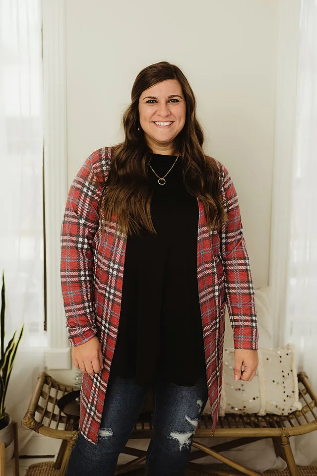 Plaid Duster Cardi