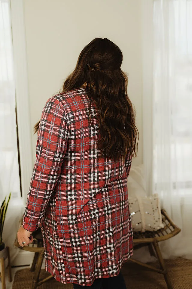 Plaid Duster Cardi