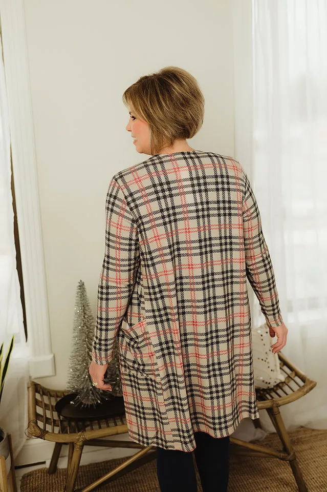 Plaid Duster Cardi