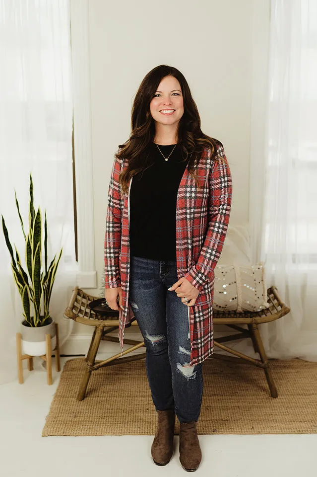 Plaid Duster Cardi