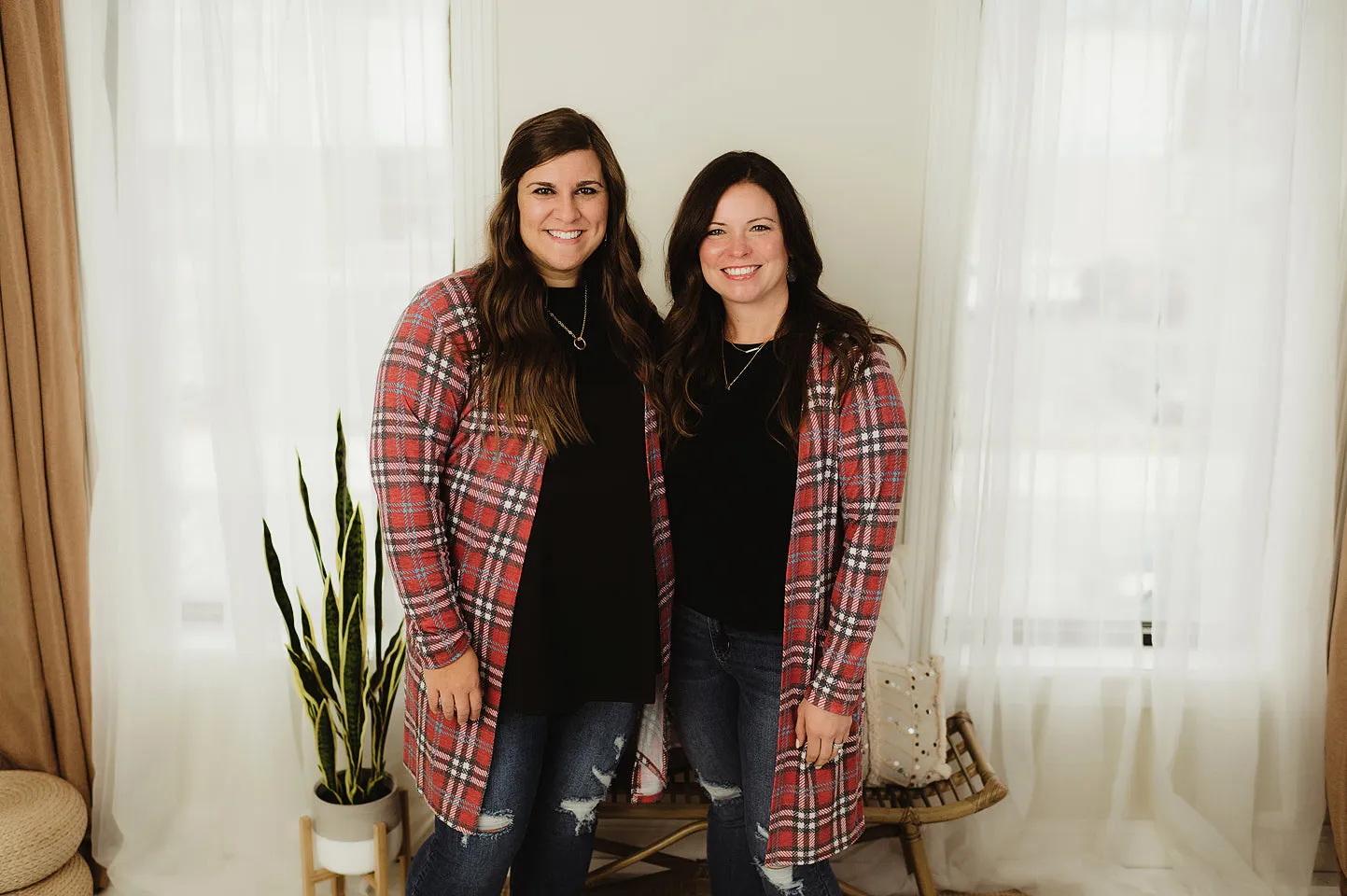 Plaid Duster Cardi