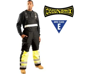 Premium Cold Weather Bib - Black/Lime - Large