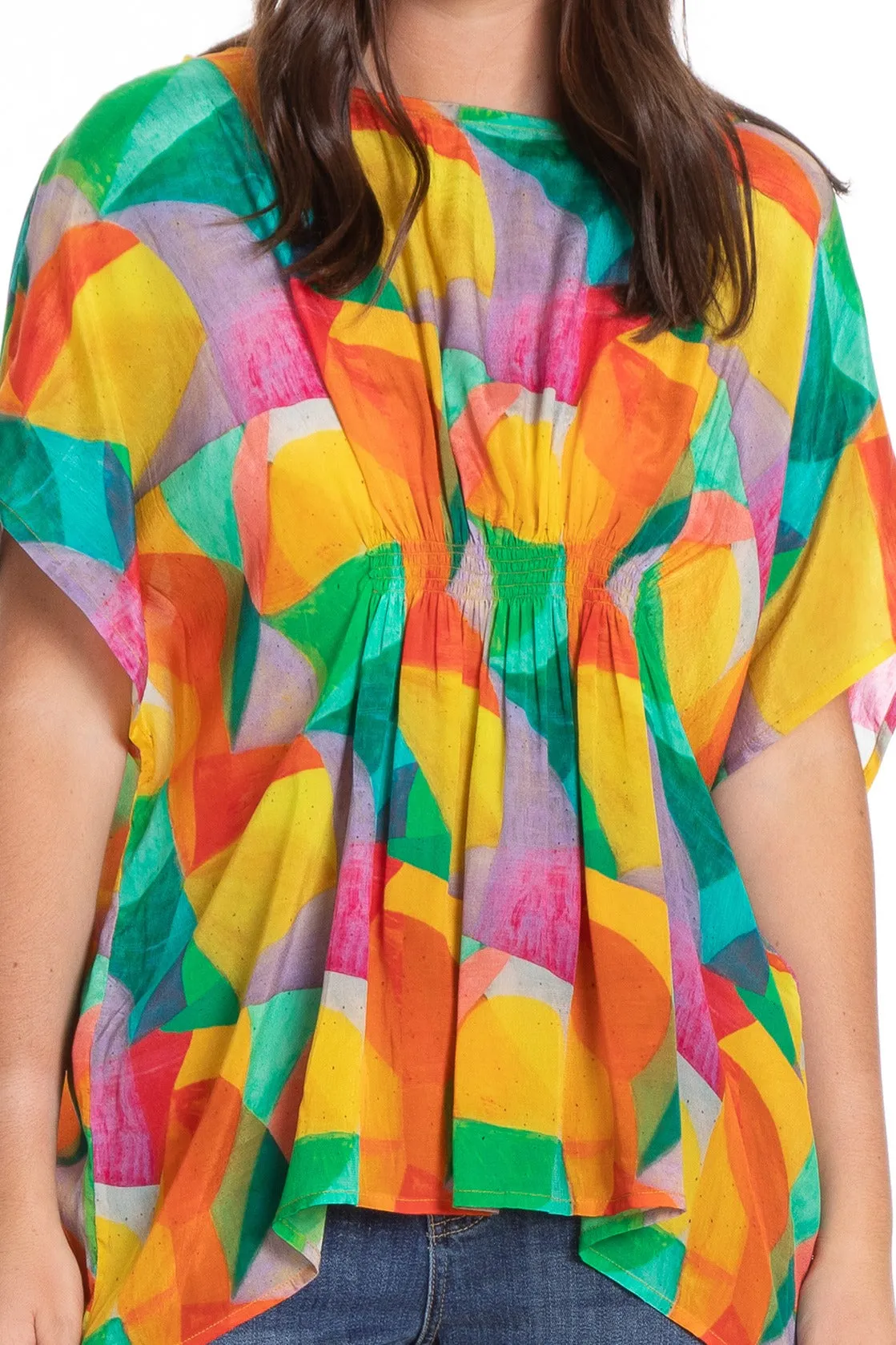 Pullover Poncho Ruching