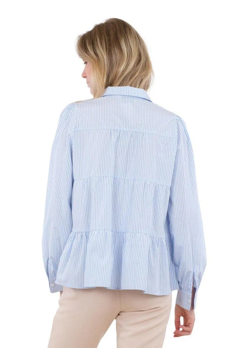 Rica Stripe Shirt - Light Blue
