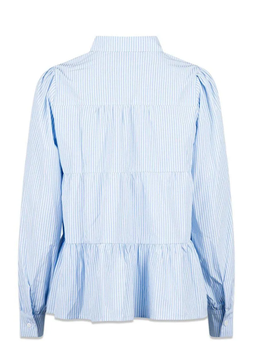 Rica Stripe Shirt - Light Blue