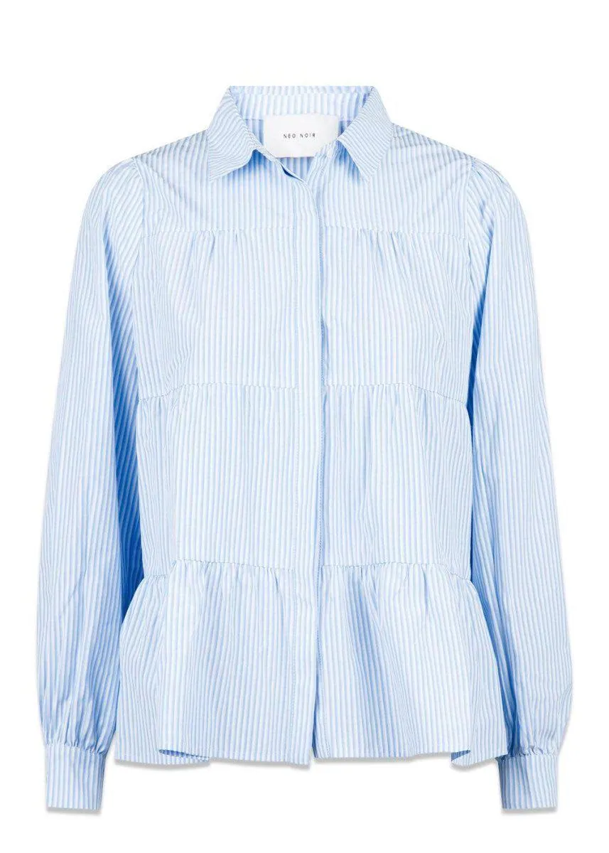 Rica Stripe Shirt - Light Blue