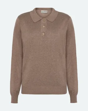 Riley polo jumper 4153 - Shitake