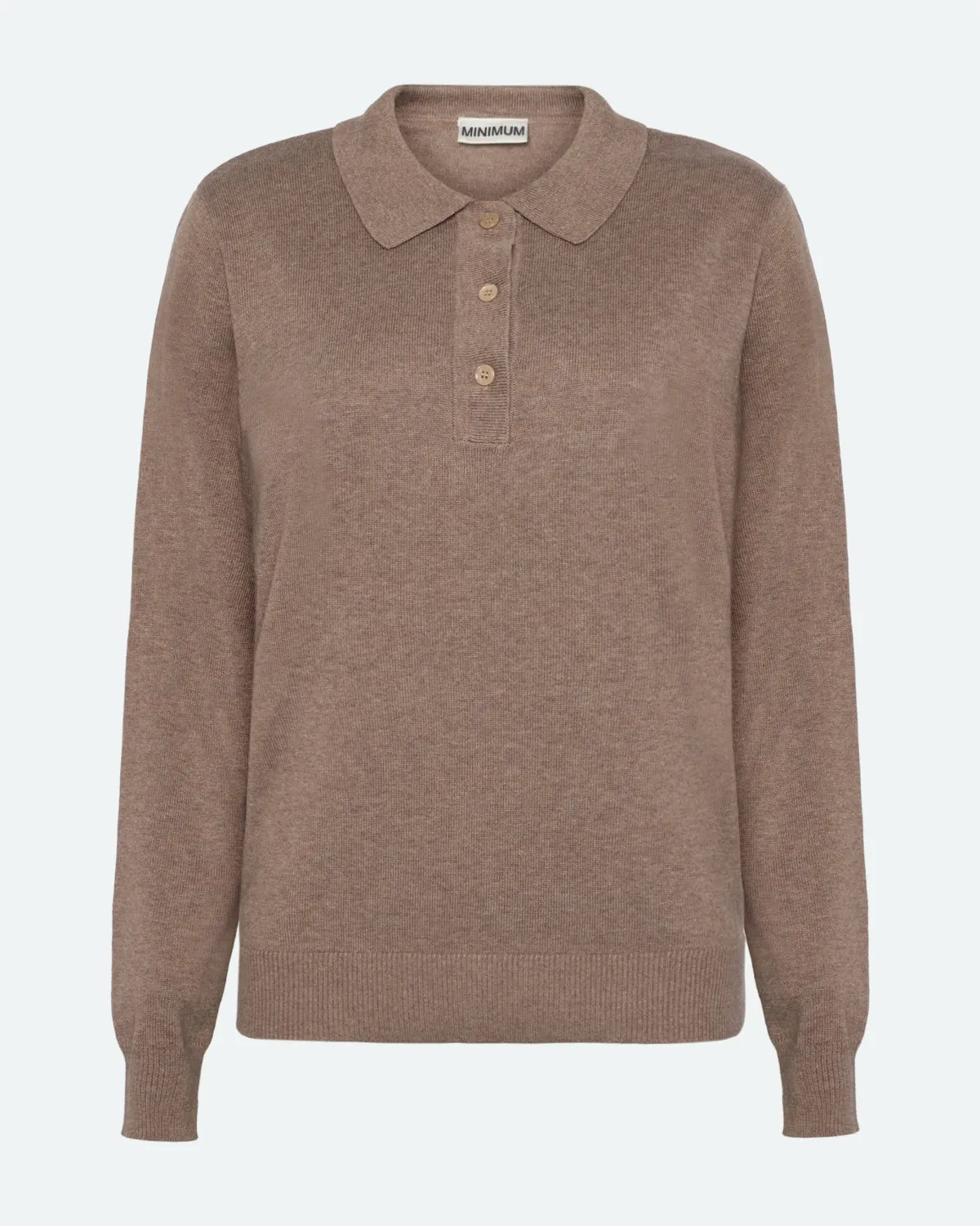 Riley polo jumper 4153 - Shitake