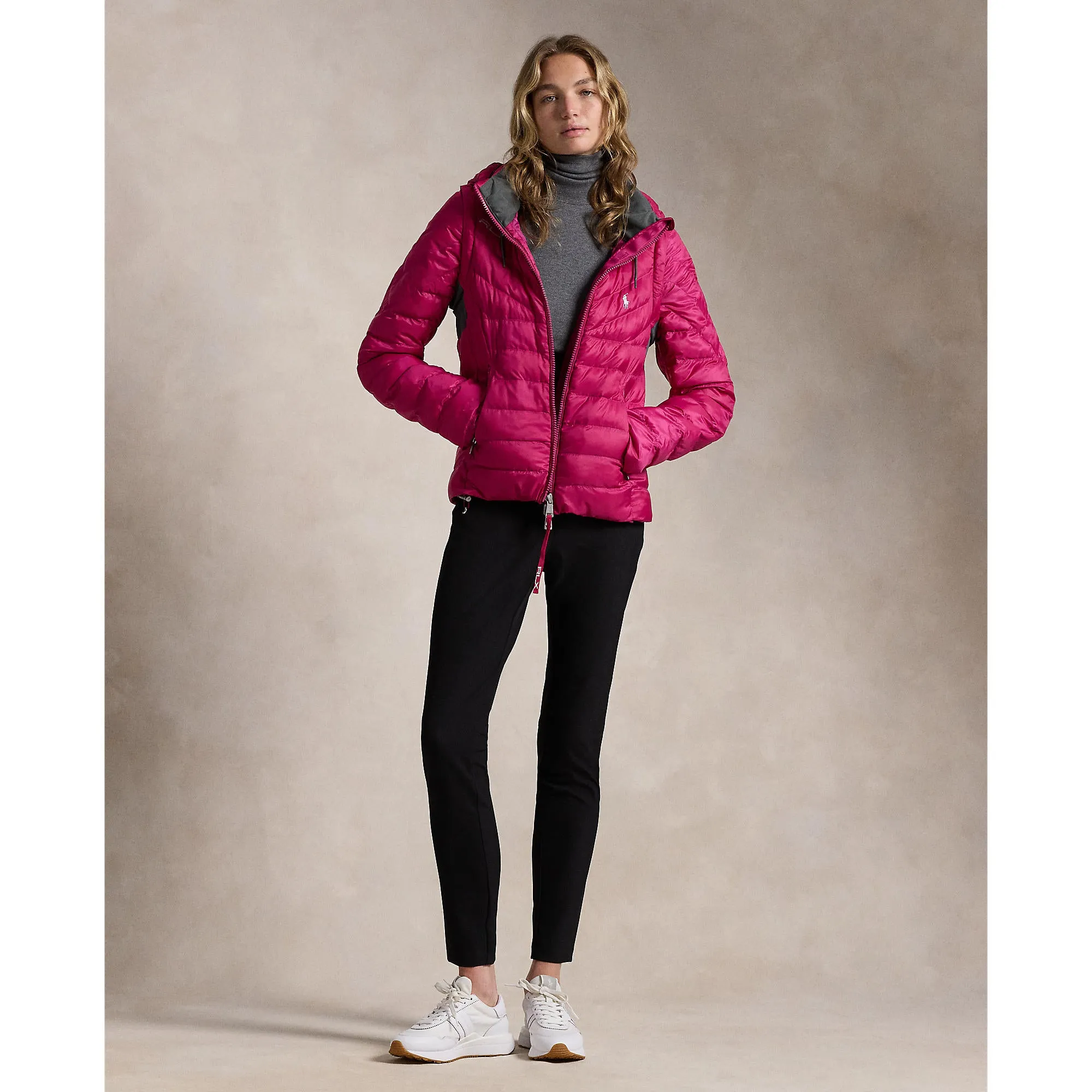 RLX Ralph Lauren Women's Basedown Quilted Full-Zip Jacket - Fuchsia Berry