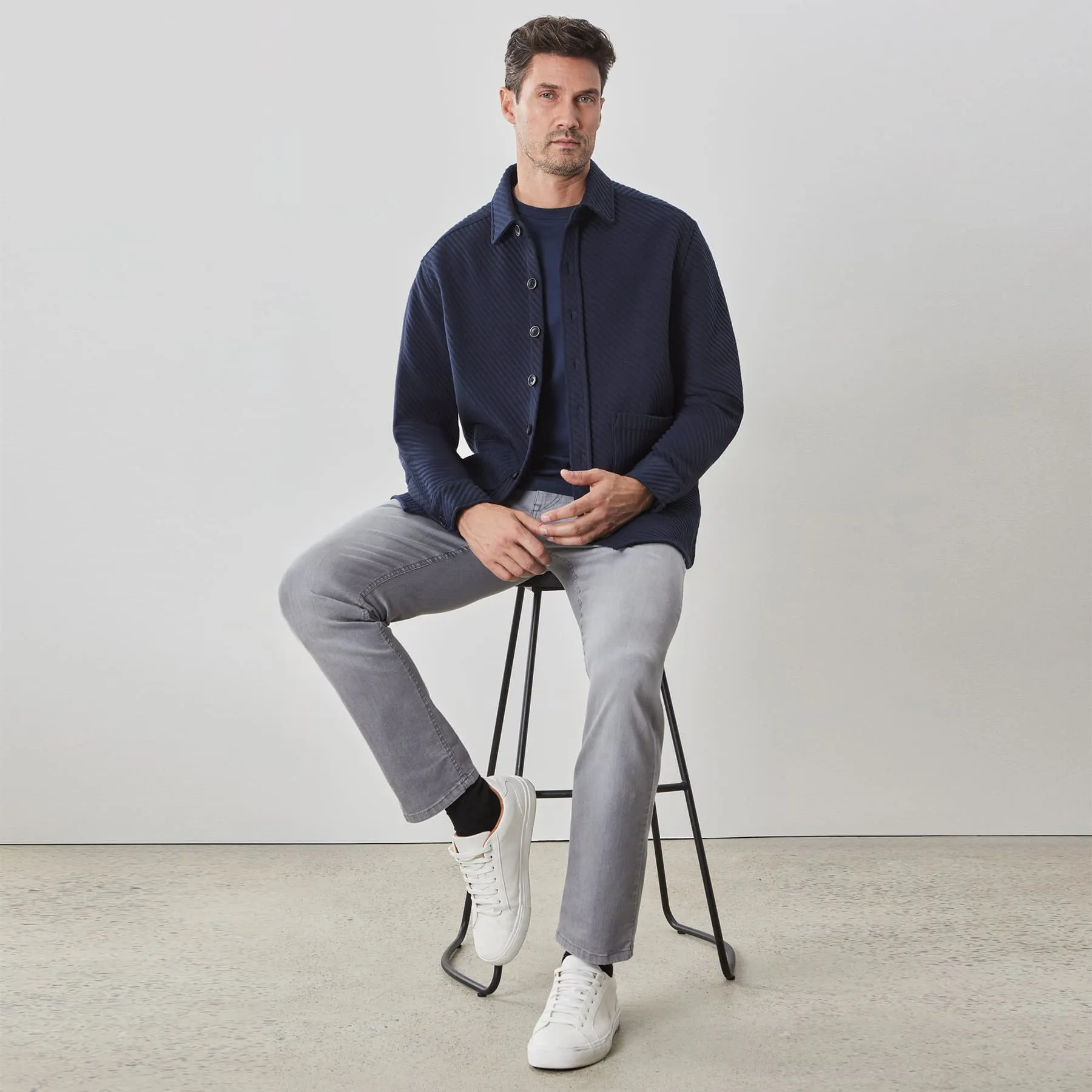 Robert Barakett Hoffburg Overshirt - Navy