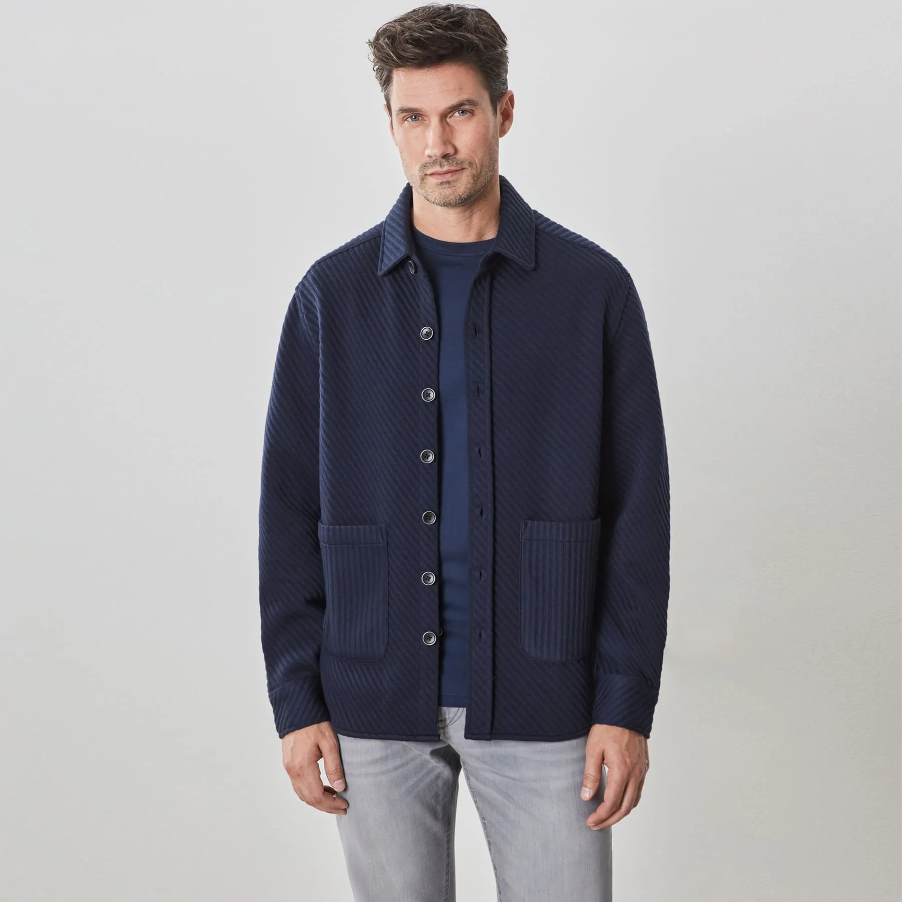 Robert Barakett Hoffburg Overshirt - Navy