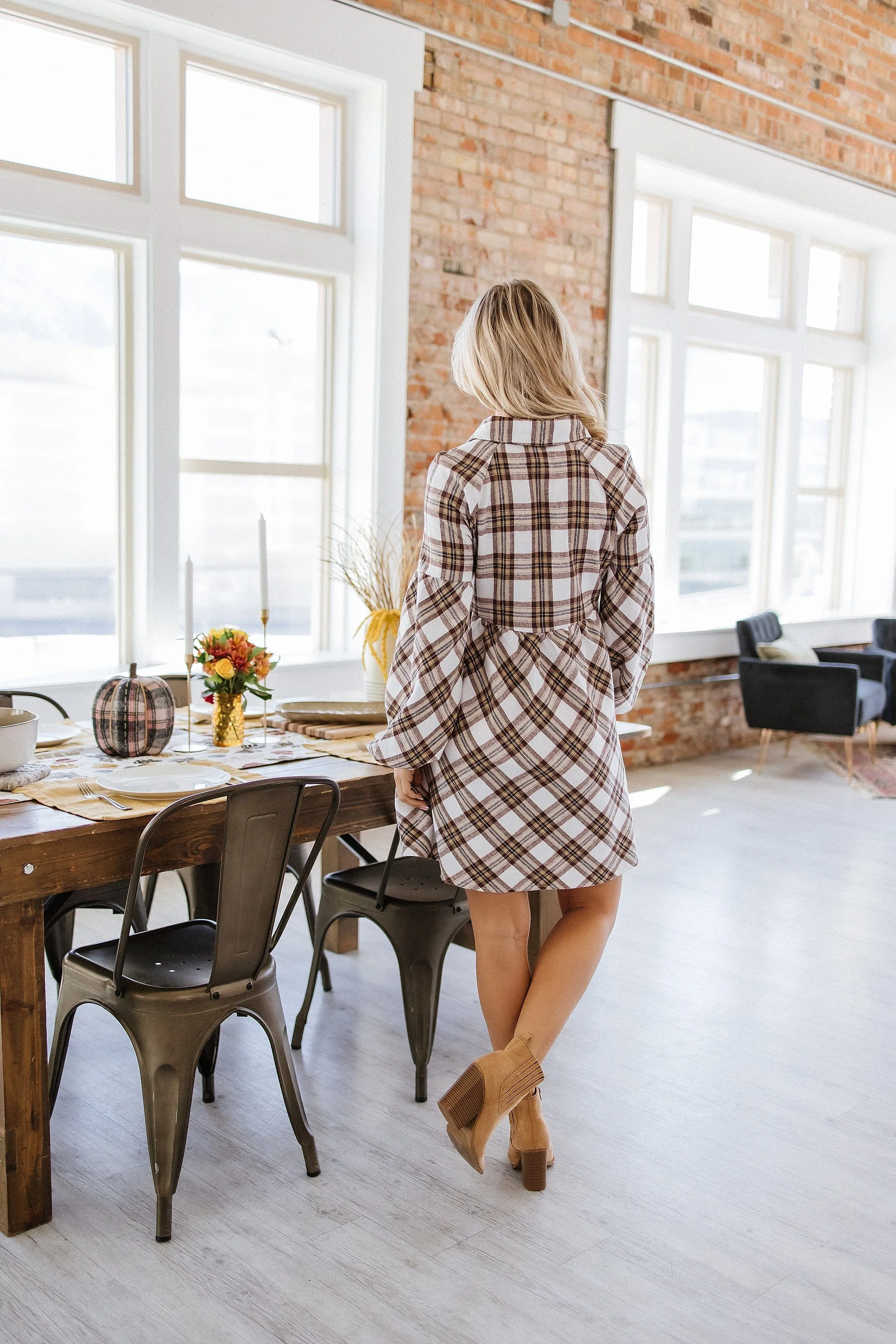 SALE - Bradley Plaid Shirt Dress