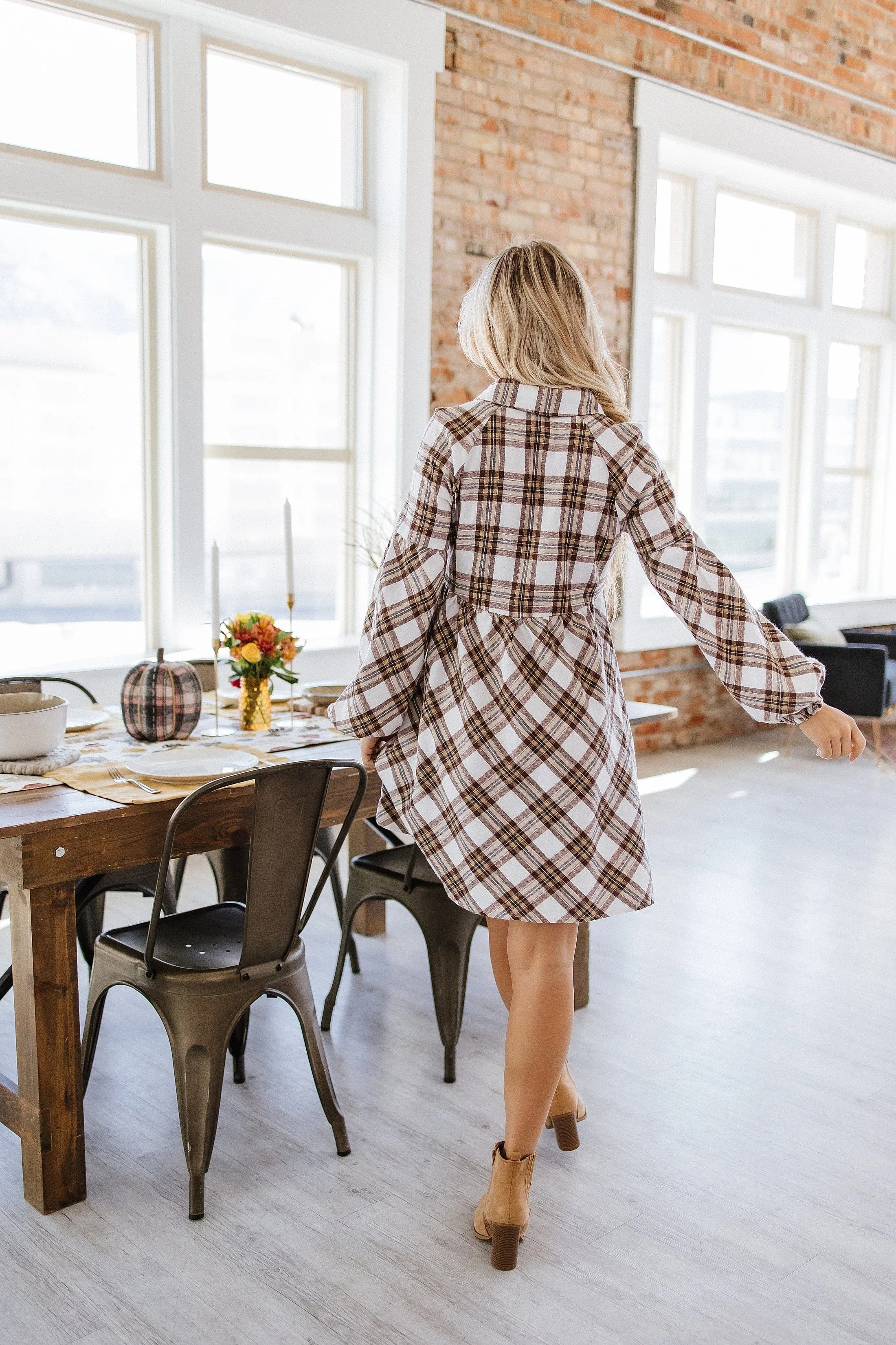 SALE - Bradley Plaid Shirt Dress
