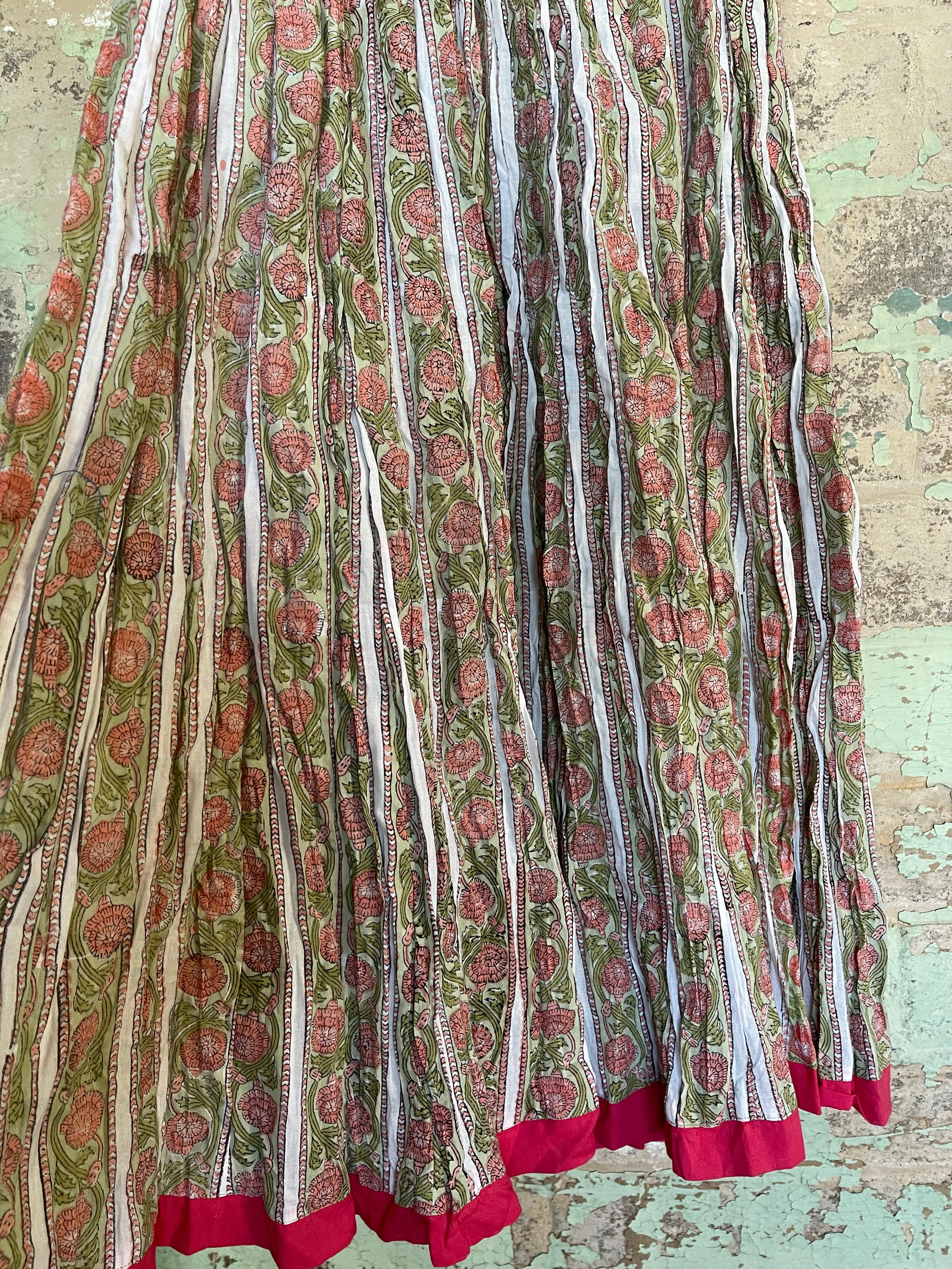 SKIRT - Garden Stripe Rose