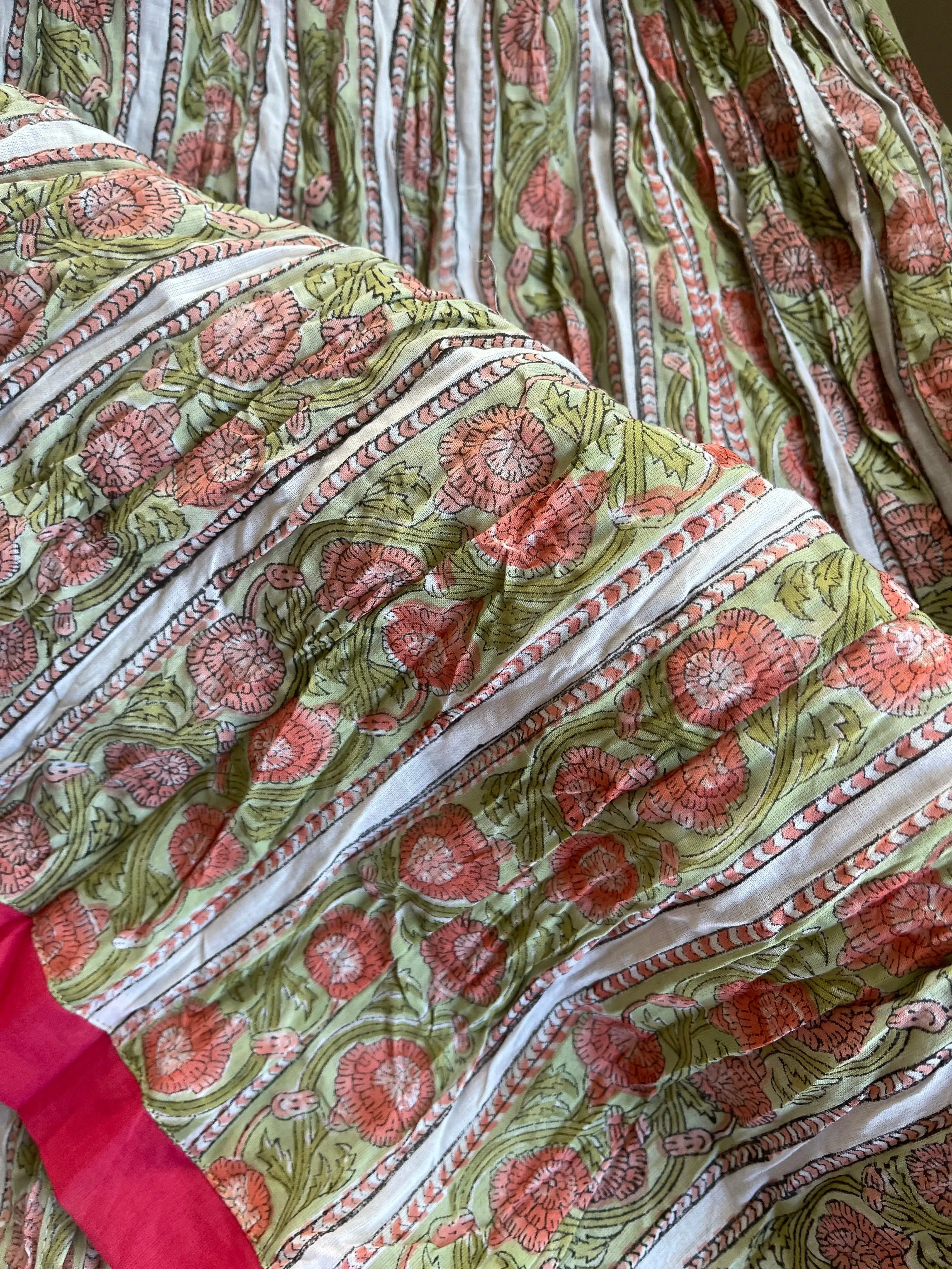 SKIRT - Garden Stripe Rose