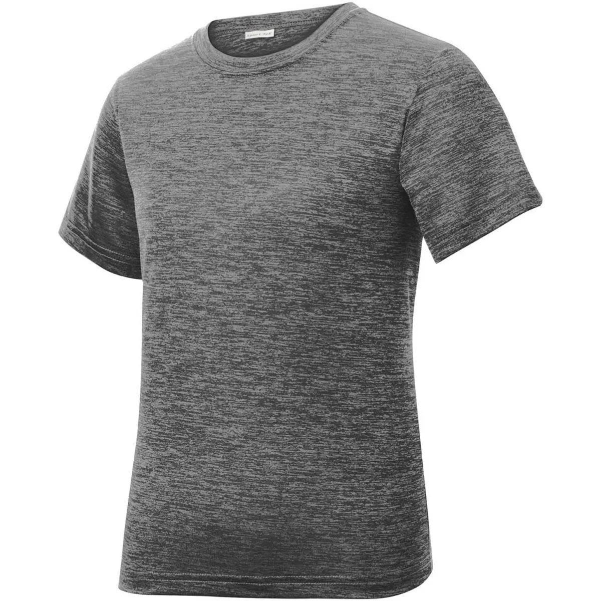 Sport-Tek Youth Grey-Black Electric PosiCharge Electric Heather Tee