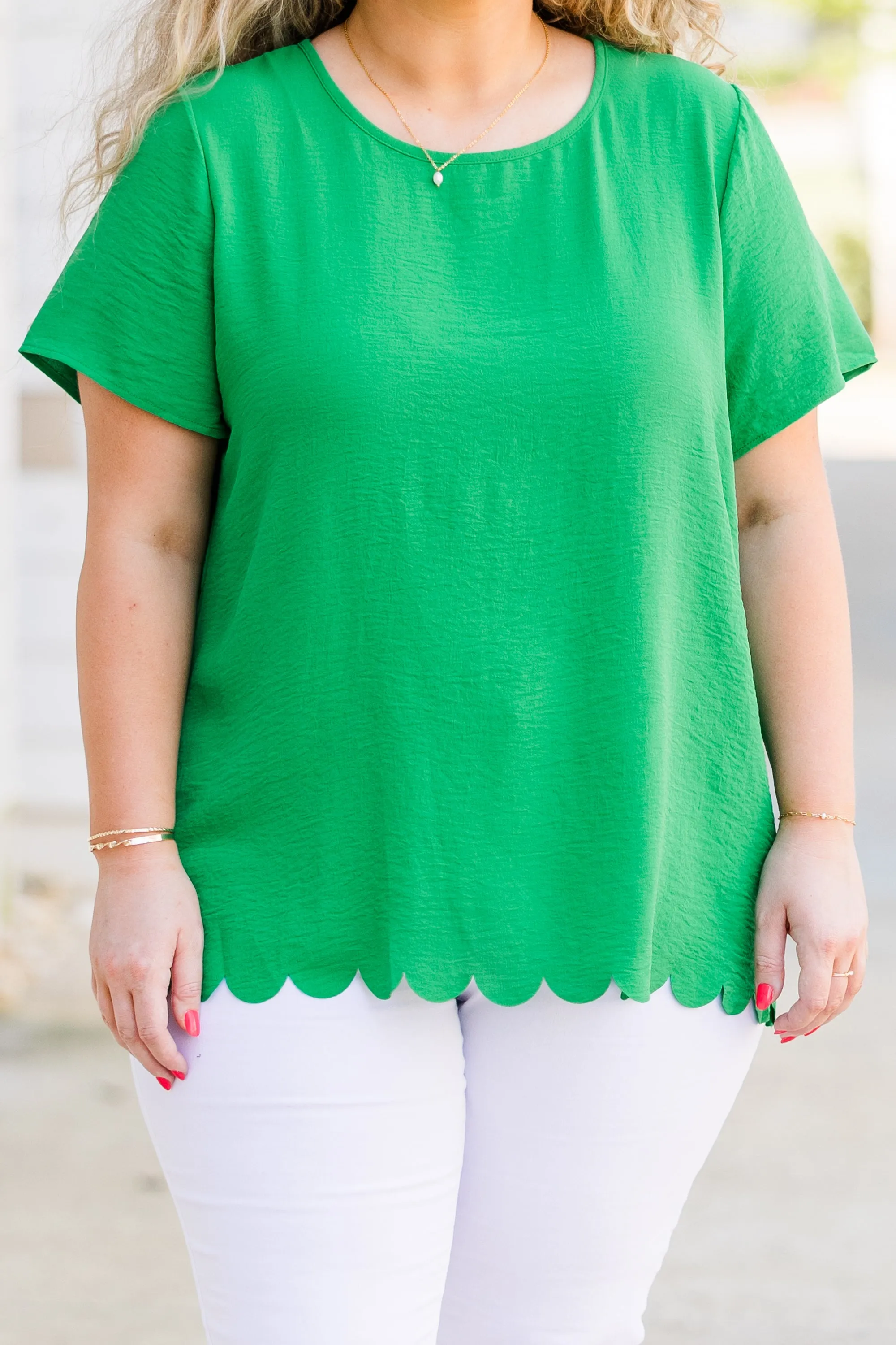 Springtime Dreamin' Top, Kelly Green