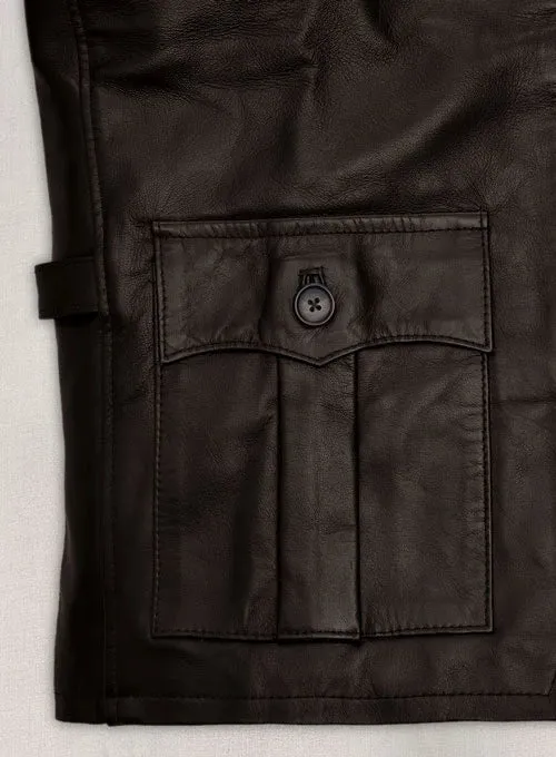 STYLISH AARON ECKHART LEATHER JACKET