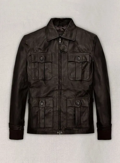 STYLISH AARON ECKHART LEATHER JACKET
