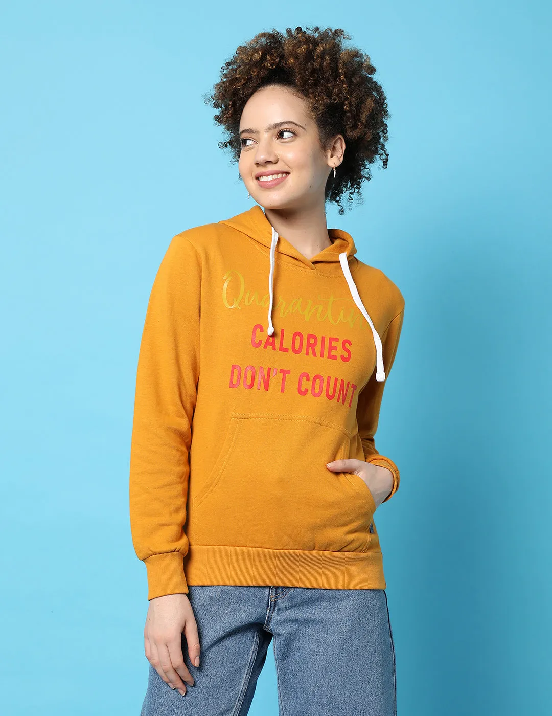 Stylish Printed Hooded Sweatshirt