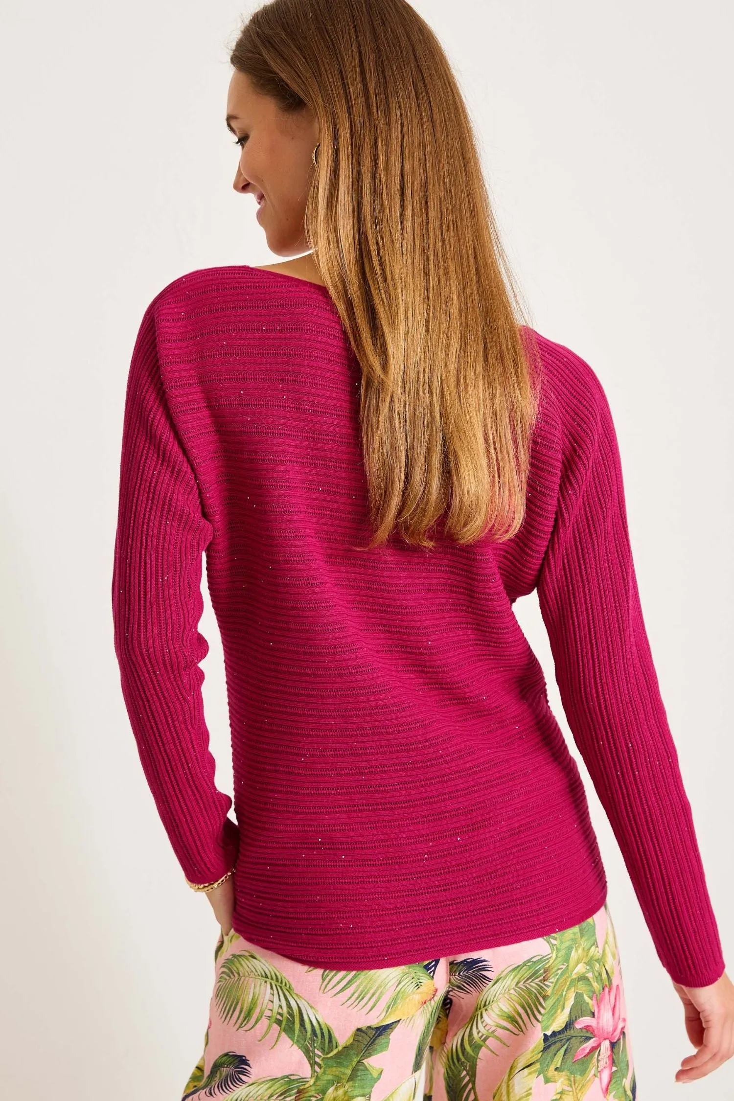 Tommy Bahama Jewel Bay Sequin V-Neck Sweater - Style SW421032