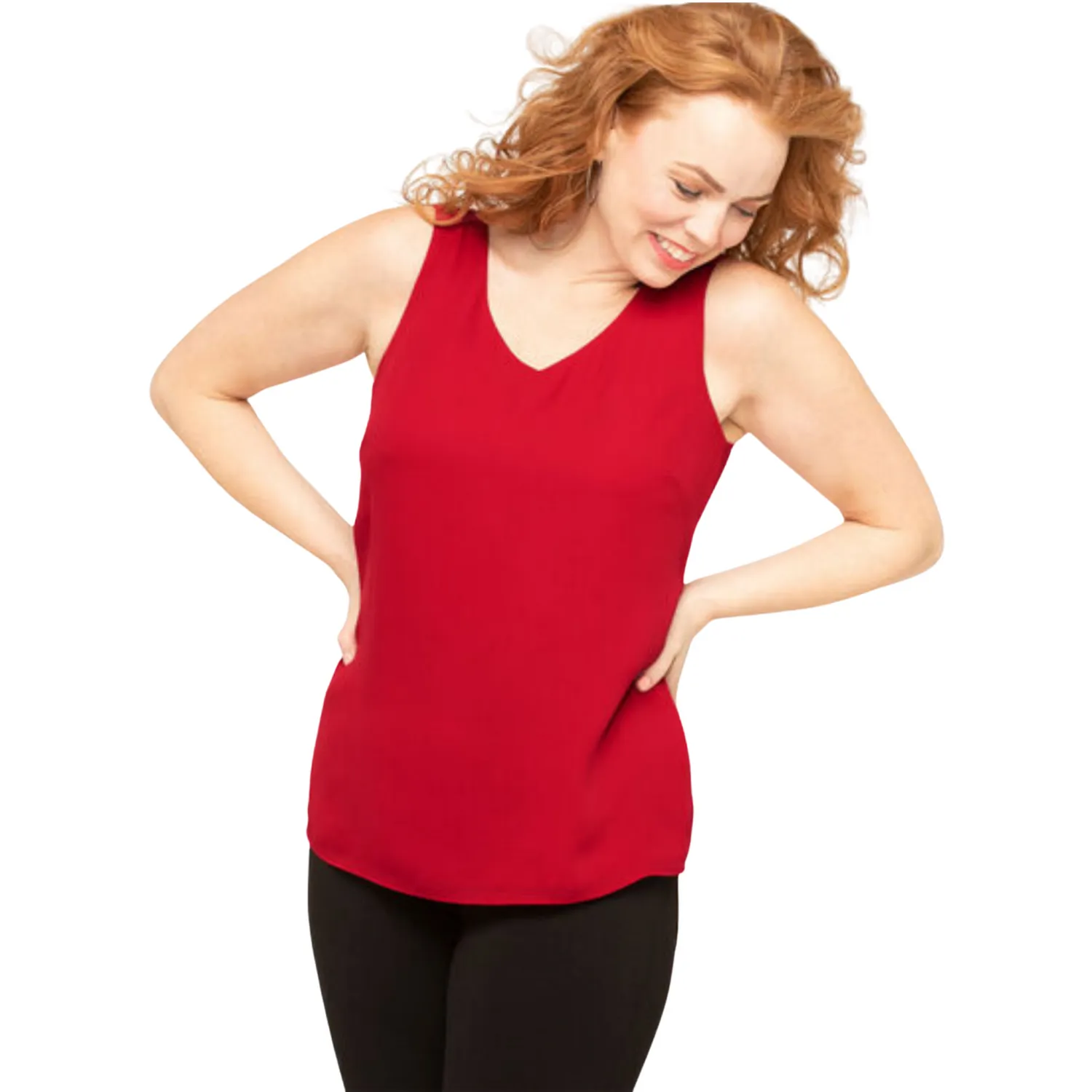 V-Neck Sleeveless Blouse