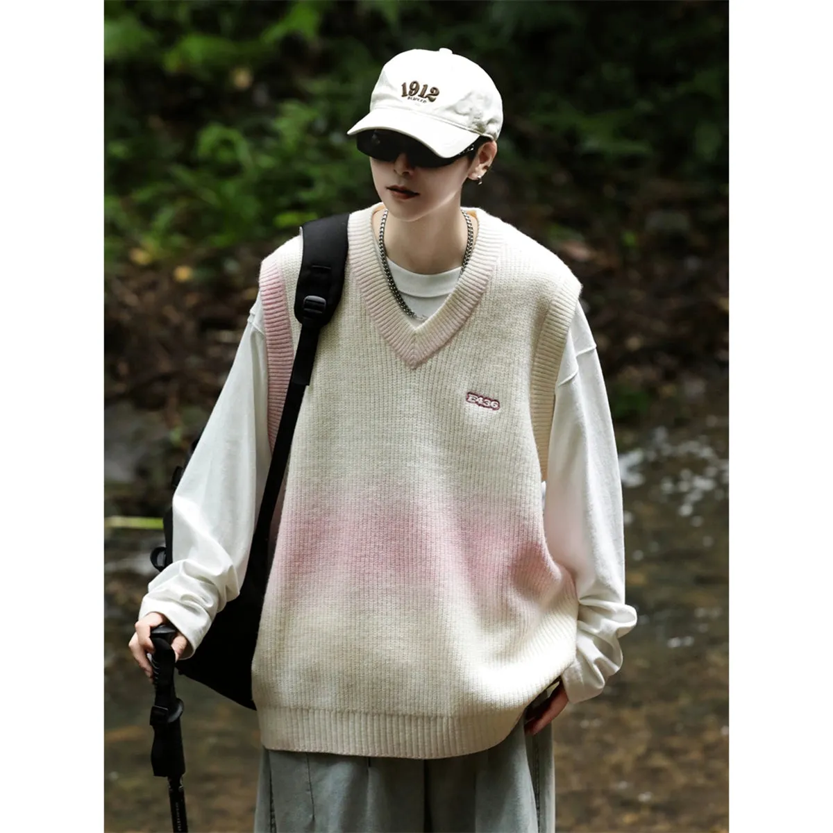 Vatican Gradient V-neck Vest