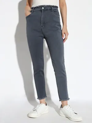 Women Grey Slim Fit Jeans
