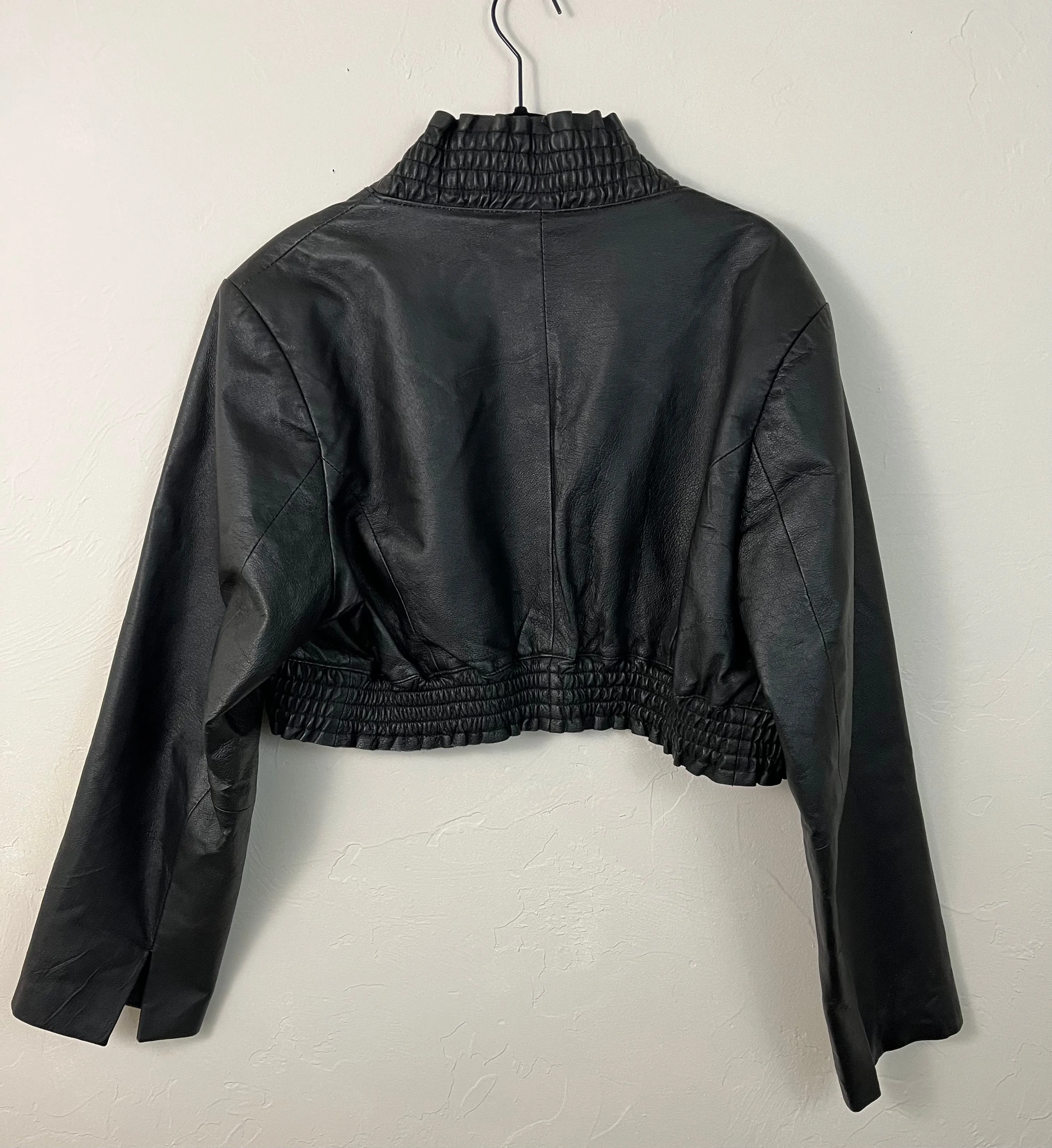 Women of style leather crop motto