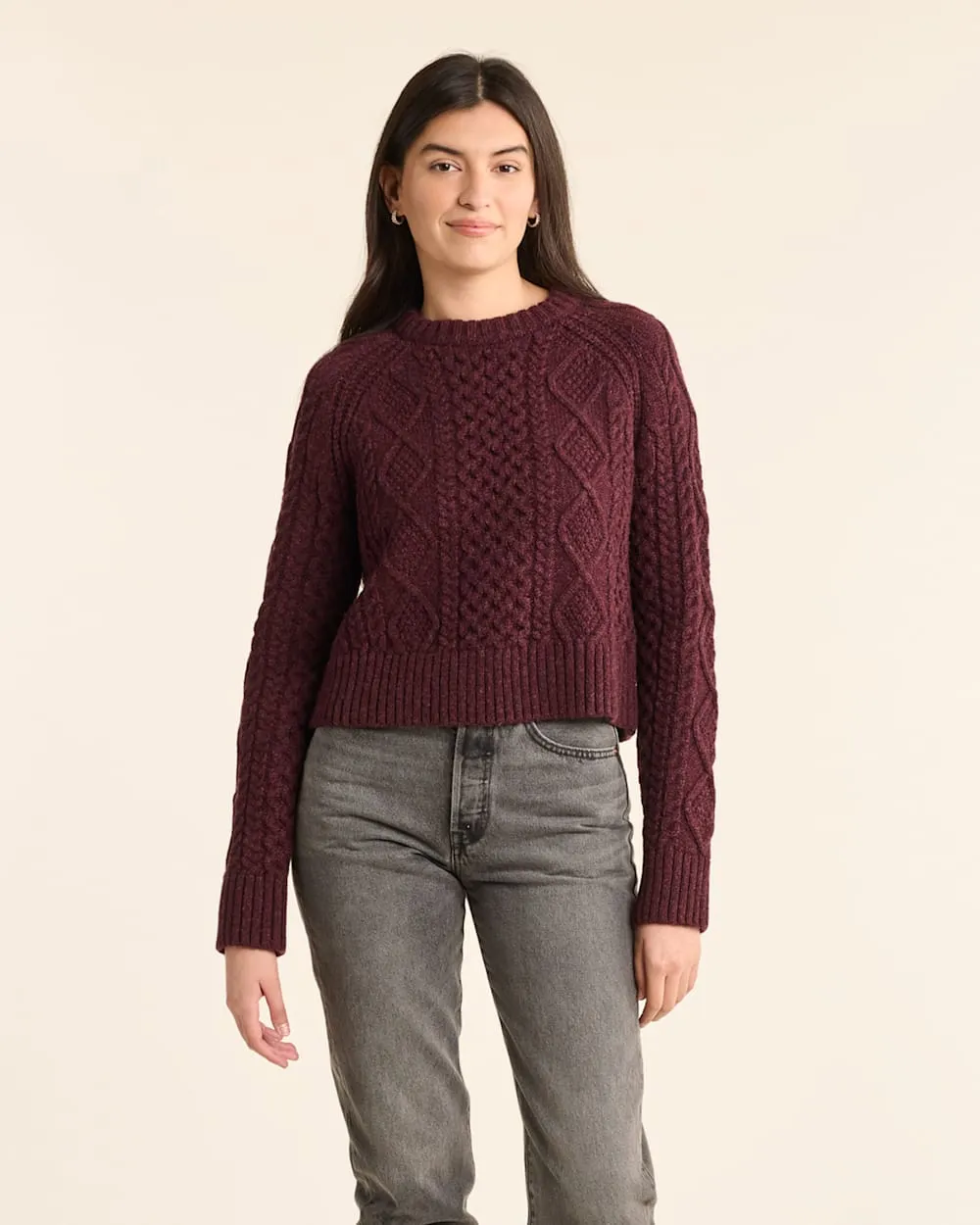 Women's Shetland Collection Fisherman Sweater